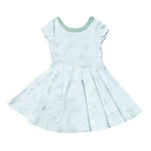 BNWT Cocomoon Hawaii Fin-Tastic Bamboo T-shirt dress 7/8T